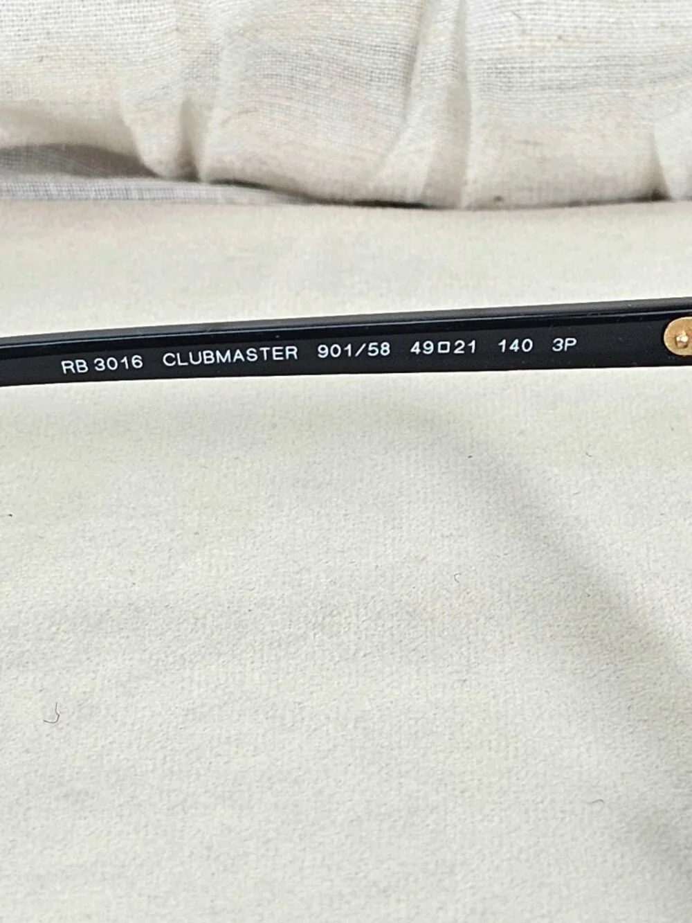 Ray-Ban Clubmaster Polarized Sunglasses RB3016 Black Gold Classic G15 Lenses w/ - Picture 10 of 13